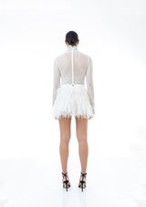 Mixa Mesh Top Blanc