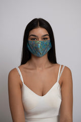 Holographic Reflective Blue Soft Mask