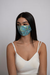 Holographic Reflective Blue Soft Mask