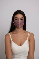 Holographic Reflective Pink Soft Mask