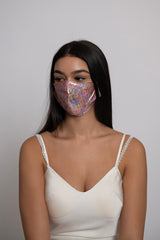 Holographic Reflective Pink Soft Mask