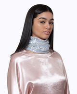 Sequin Pleated Neck Gaiter