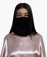 Velvet Mini Sequin Neck Gaiter