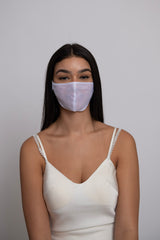 Adjustable White Organza Super Lightweight Mask