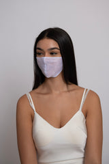 Adjustable White Organza Super Lightweight Mask