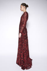 sequin gown with pockets