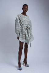 Sky Tweed Coat Dress