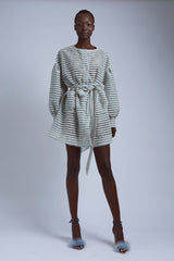 Sky Tweed Coat Dress