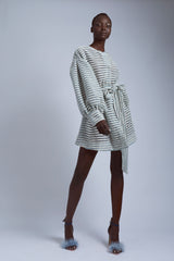 Sky Tweed Coat Dress