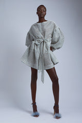 Sky Tweed Coat Dress