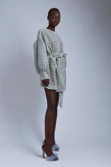 Sky Tweed Coat Dress