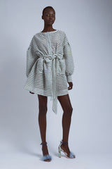 Sky Tweed Coat Dress