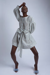 Sky Tweed Coat Dress