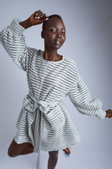 Sky Tweed Coat Dress