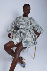 Sky Tweed Coat Dress