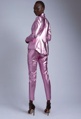 Rockstar Metal Vegan Leather Suit