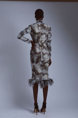 Cloudy Tie Dye Midi