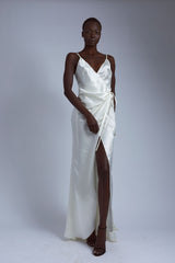 Pearl Silky Wrap Gown