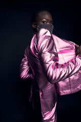 Rockstar Metal Vegan Leather Suit
