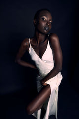 Pearl Silky Wrap Gown