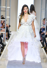 High low bridal gown