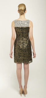 sleeveless lace dress