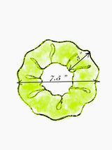 White Polka Dot Neon Tulle Super Scrunchie