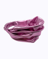 Metallic Pink Vegan Leather Headband
