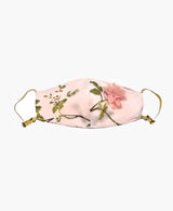 Adjustable Pink 3D Floral Lightweight Organza Mask