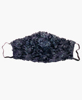 Black Ribbon 3D Flower Mask