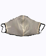 Black Ribbon 3D Flower Mask