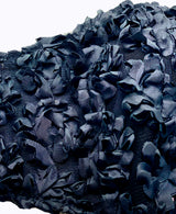 Black Ribbon 3D Flower Mask