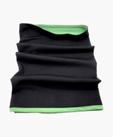 Reversible Green Black Neck Gaiter