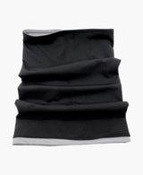 Reversible Grey Black Neck Gaiter