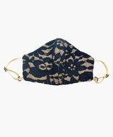 Kids Adjustable Black Lace Mask