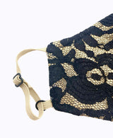 Kids Adjustable Black Lace Mask