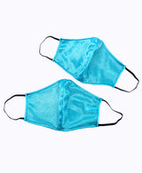 Baby Blue Black Soft Reversible Mask