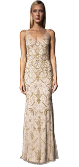 Champagne embellished dress