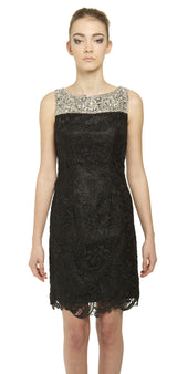 Sleeveless lace dress