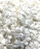 Ivory Ribbon 3D Flower Mask