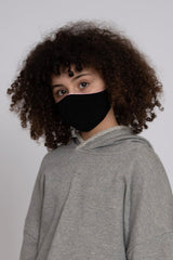 Kids Adjustable Pink Black Soft Reversible Mask