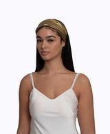 Matte Gold Vegan Leather Headband