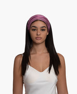 Metallic Pink Vegan Leather Headband