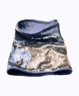 Two Tone Sequin Neck Gaiter