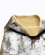 Two Tone Sequin Neck Gaiter