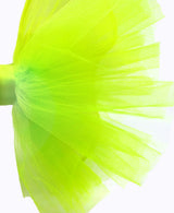 Ruffled Neon Tulle Bow Hair Clip