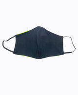 Neon Green Black Soft Reversible Mask