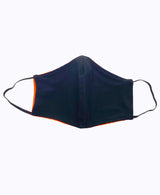 Neon Orange Black Soft Reversible Mask