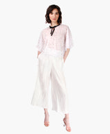 Ivory Mini Pleat Culottes