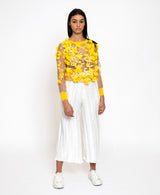 Yellow 3D Flower Top